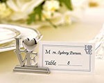 Wedding or Engagement Table Name Place Card Holder LOVE Letters - bomboniere